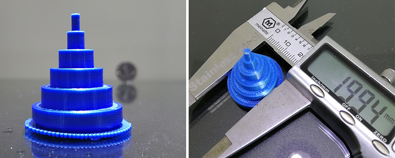 美丽智造3D打印机 尺寸精度测试
